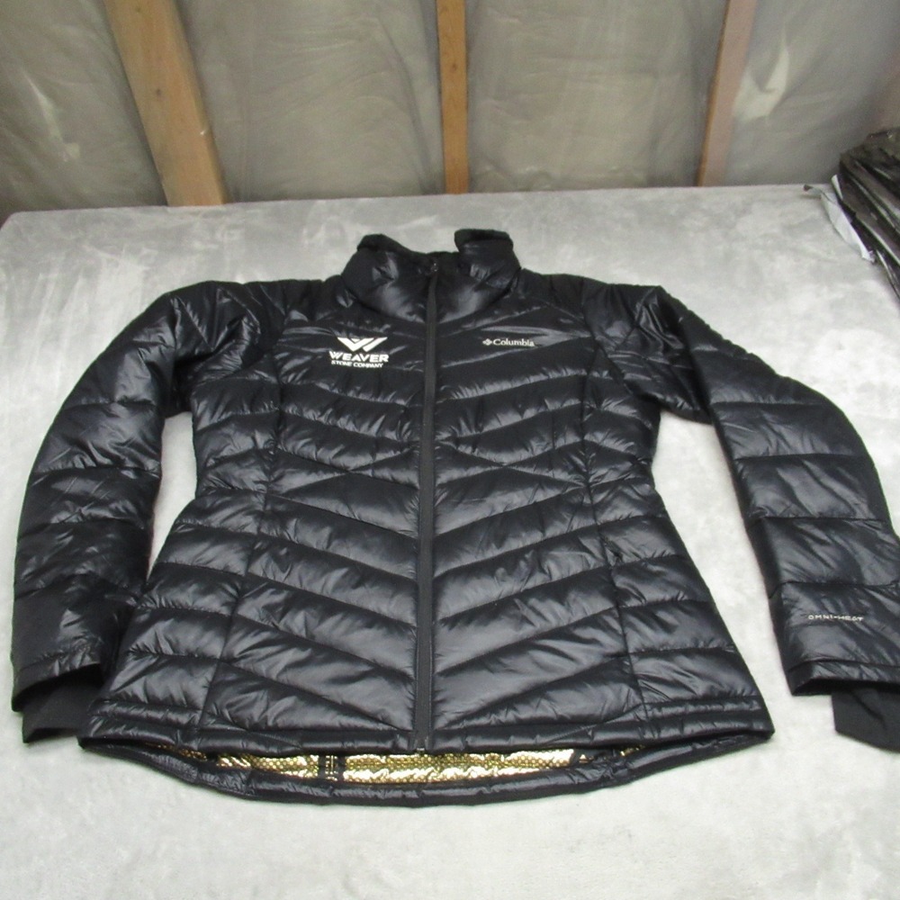 Columbia Jacket Womens‎ Large Black Joy Peak Insulated Omni-Heat Puffer Ski LOGO
